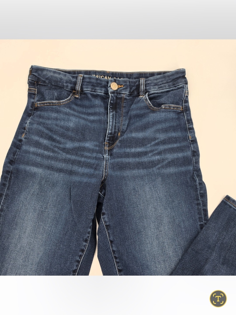 American Eagle Next Level Stretch Curvy High Rise Jegging Jean Womens Size 12 - Picture 3 of 8